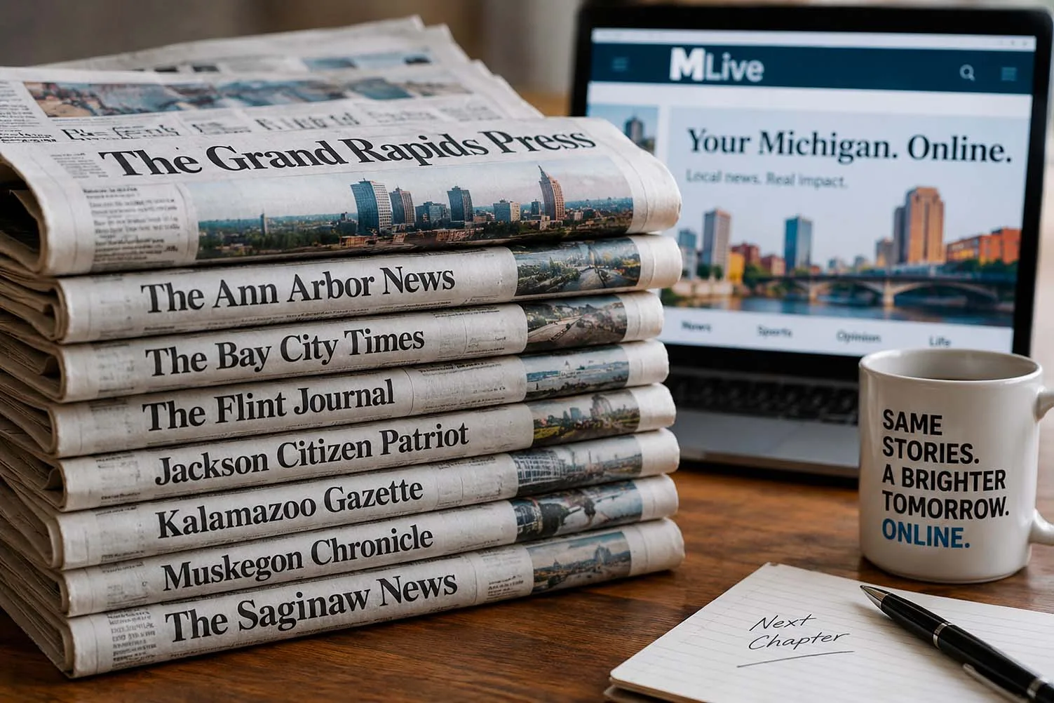 The Grand Rapids Press y otros siete diarios de MLive dejarán de imprimirse en diciembre